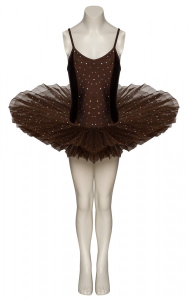 Chocolate Brown Sparkly Sequin Dance Ballet Leotard Tutu Child Ladies Sizes Katz 