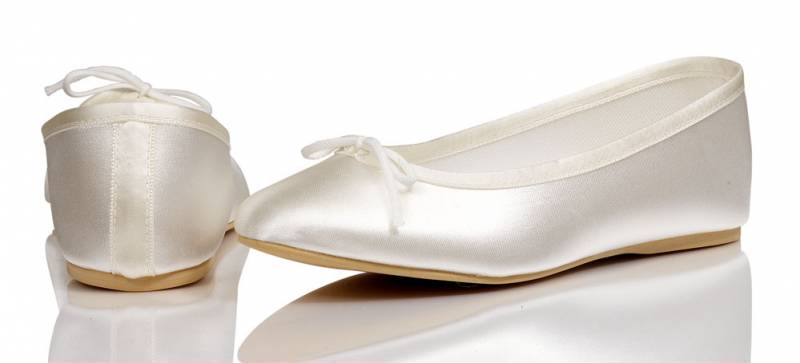 white satin bridesmaid shoes