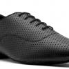 Black Perforated Leather